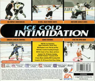 NHL 99 (US) box cover back